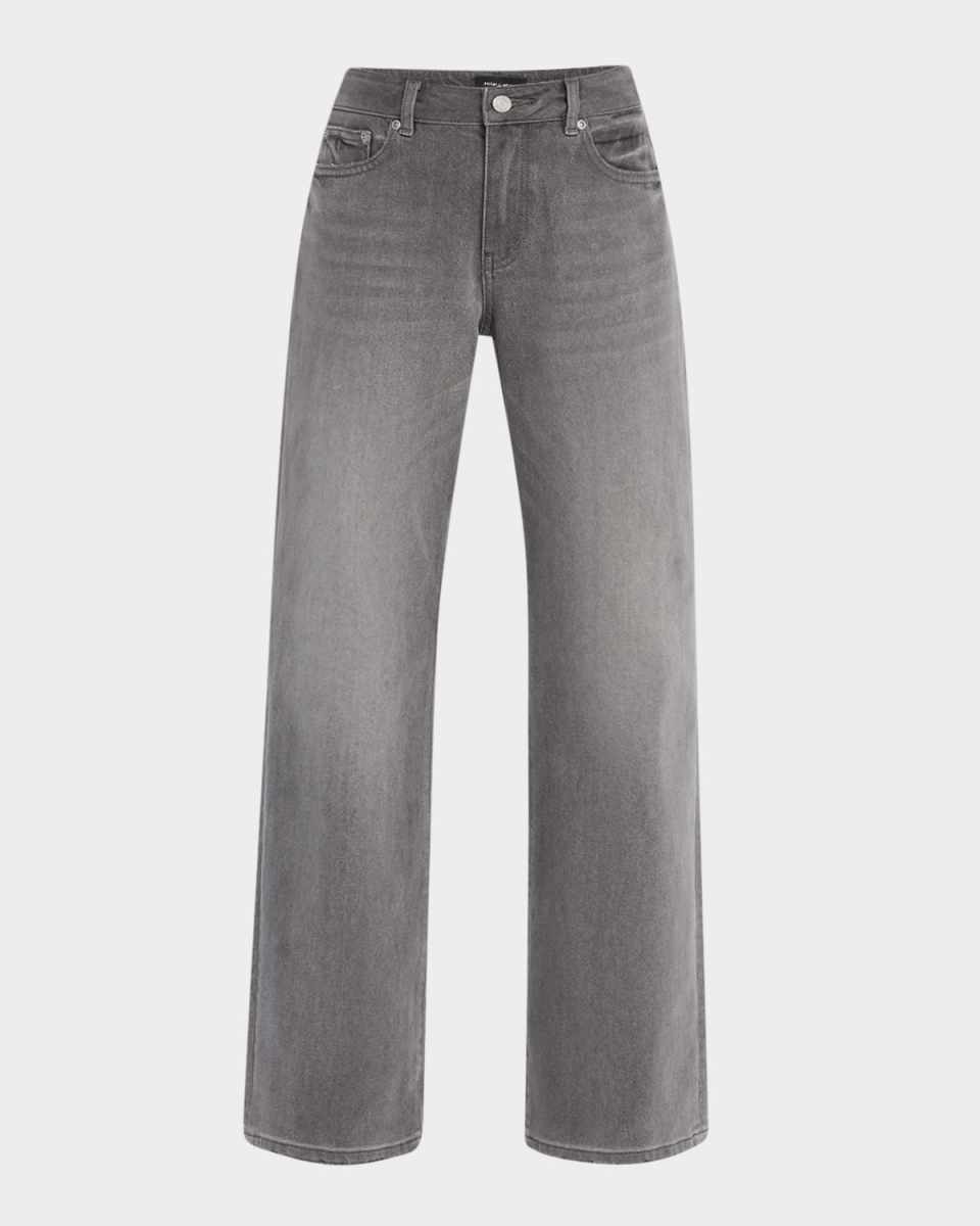 Slim Straight Back Cutout Jeans
